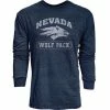 Best reviews of 👏 College 👚 Shirts Blue 84 Nevada Wolf Pack Quickslant Long Sleeve 👚 Shirt 👍