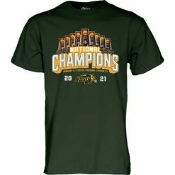 New 👍 College 👚 Shirts Blue 84 North Dakota State Bison 2021 National Champion Prize T-Shirt 🛒
