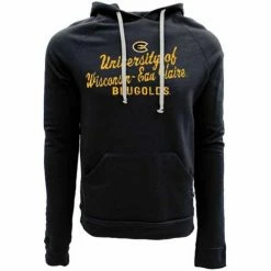 Discount ✔️ College Hoodies & Sweatshirts Blue 84 UW-Eau Claire Blugolds Pointed Hoodie ✨