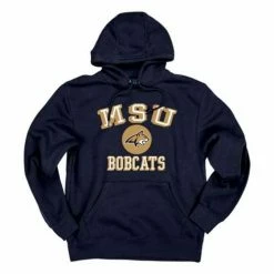 Coupon 🤩 College Hoodies & Sweatshirts Blue 84 Montana State Bobcats Chuffle Hoodie 🌟