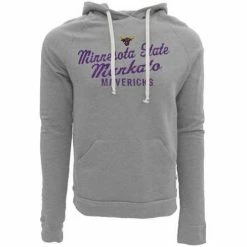 Cheap 🎁 College Hoodies & Sweatshirts Blue 84 Minnesota State Mavericks Pointed Hoodie 😉