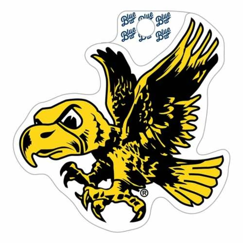 Best Sale π College Stickers & Decals Blue 84 Iowa Hawkeyes Vintage Mascot Logo Sticker π