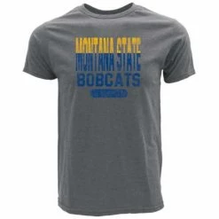 Promo ⭐ College 👕 Shirts Blue 84 Montana State Bobcats Aqua T-Shirt 🎉