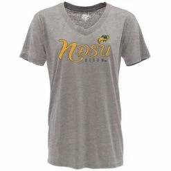 Discount 🌟 College 👚 Shirts Blue 84 👩 Women's North Dakota State Bison Flipbash T-Shirt 👍