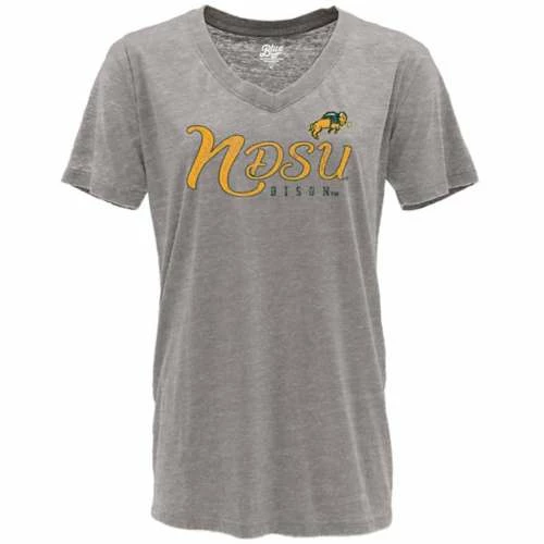 Discount π College π Shirts Blue 84 π© Women's North Dakota State Bison Flipbash T-Shirt π