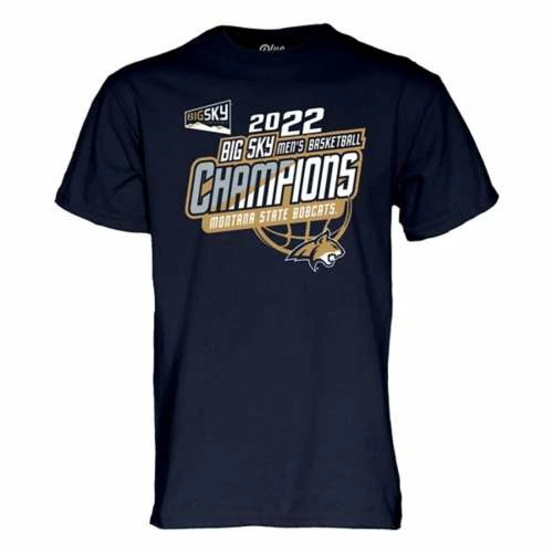 Top 10 π€© College π Shirts Blue 84 Montana State Bobcats Big Sky π Basketball Conference Champions T-Shirt π