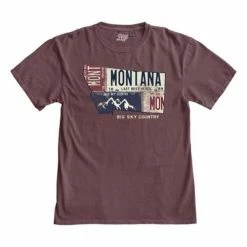 Cheapest 🛒 Shirts Men's Blue 84 Montana Rust Never Sleeps T-Shirt 🎉