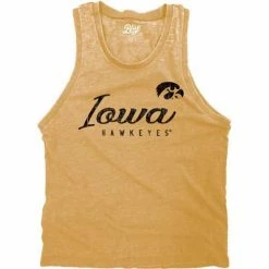 Buy 😉 College Tanks Blue 84 👩 Women's Iowa Hawkeyes Flipbash Tank 😀