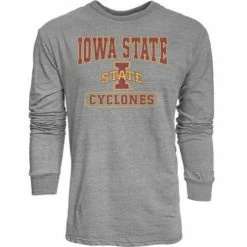 Best deal ⭐ College 👚 Shirts Blue 84 Iowa State Cyclones Quickslant Long Sleeve 👚 Shirt 🧨