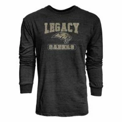 Deals ⌛ High School 👕 Shirts Blue 84 Bismarck Legacy Sabers Quick Slant Long Sleeve 👕 Shirt 🔔