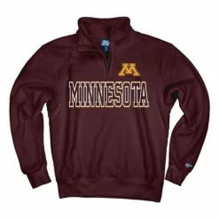 Buy ✨ College 👕 Shirts Blue 84 Minnesota Golden Gophers Reach 1/4 Zip Top 😍