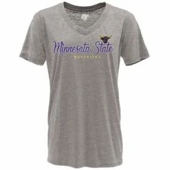 Hot Sale 👍 College 👕 Shirts Blue 84 👩 Women's Minnesota State Mavericks Flipbash T-Shirt 🤩