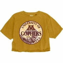 Best reviews of ⭐ College 👕 Shirts Blue 84 👩 Women's Minnesota Golden Gophers Halogen Crop Top 🎁
