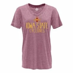 Best Pirce 😍 College 👚 Shirts Blue 84 👩 Women's Iowa State Cyclones Whammy T-Shirt 😍