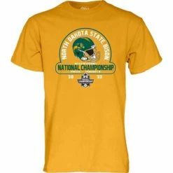 Wholesale 🛒 College 👚 Shirts Blue 84 North Dakota State Bison Double Cross T-Shirt 💯