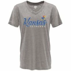 Best Sale 👍 College 👚 Shirts Blue 84 👩 Women's Kansas Jayhawks Flipbash T-Shirt 😉