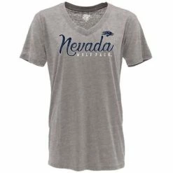 Brand new 😀 College 👕 Shirts Blue 84 👩 Women's Nevada Wolf Pack Flipbash T-Shirt 😍