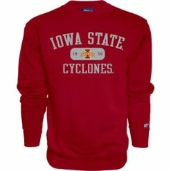 Deals ⭐ College Hoodies & Sweatshirts Blue 84 Iowa State Cyclones Tool Belt Crewneck Sweatshirt 😀