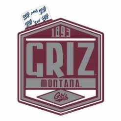 Cheap ✔️ College Stickers & Decals Blue 84 Montana Grizzlies Allies Sticker 🎉