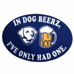 Hot Sale 👏 Stickers & Patches Blue 84 🐶 Dog Beers Sticker 🔔