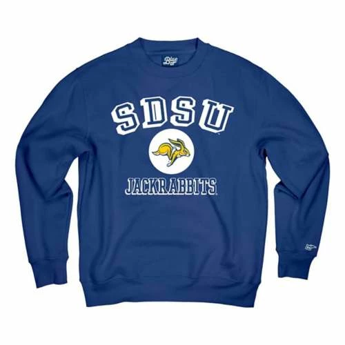 Brand new โ College Hoodies & Sweatshirts Blue 84 South Dakota State Jackrabbits Chuffle Crewneck Sweatshirt ๐