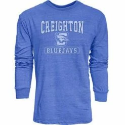 Buy 😉 College 👕 Shirts Blue 84 Creighton Bluejays Quickslant Long Sleeve 👕 Shirt 🎉