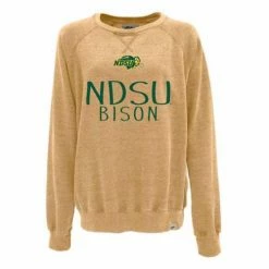 Outlet 🌟 College Hoodies & Sweatshirts Blue 84 👩 Women's North Dakota State Bison Whammy Crewneck Sweatshirt 🤩