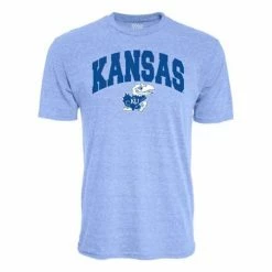 Brand new 🔥 College 👕 Shirts Blue 84 Kansas Jayhawks Archie T-Shirt 😀