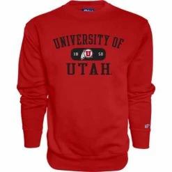 Buy ⌛ College Hoodies & Sweatshirts Blue 84 Utah Utes Tool Belt Crewneck Sweatshirt 🔥