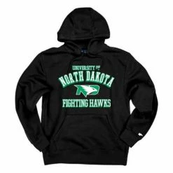 Coupon 🛒 College Hoodies & Sweatshirts Blue 84 North Dakota Fighting Hawks Chuffle Hoodie 💯