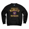 Cheapest 🎉 College Hoodies & Sweatshirts Blue 84 Minnesota State Mavericks Chuffle Crewneck Sweatshirt 👍