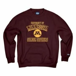 Best reviews of 🎁 College Hoodies & Sweatshirts Blue 84 Minnesota Golden Gophers Chuffle Crewneck Sweatshirt ⭐