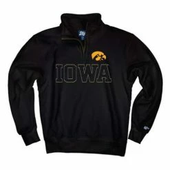 Cheapest 💯 College 👕 Shirts Blue 84 Iowa Hawkeyes Reach 1/4 Zip Top 🎉