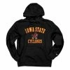 Hot Sale 🔔 College Hoodies & Sweatshirts Blue 84 Iowa State Cyclones Black Chuffle Hoodie 🛒