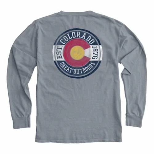 Flash Sale ๐ Shirts Blue 84 Colorado Grey Outdoors Long Sleeve T-Shirt ๐งจ - Image 2